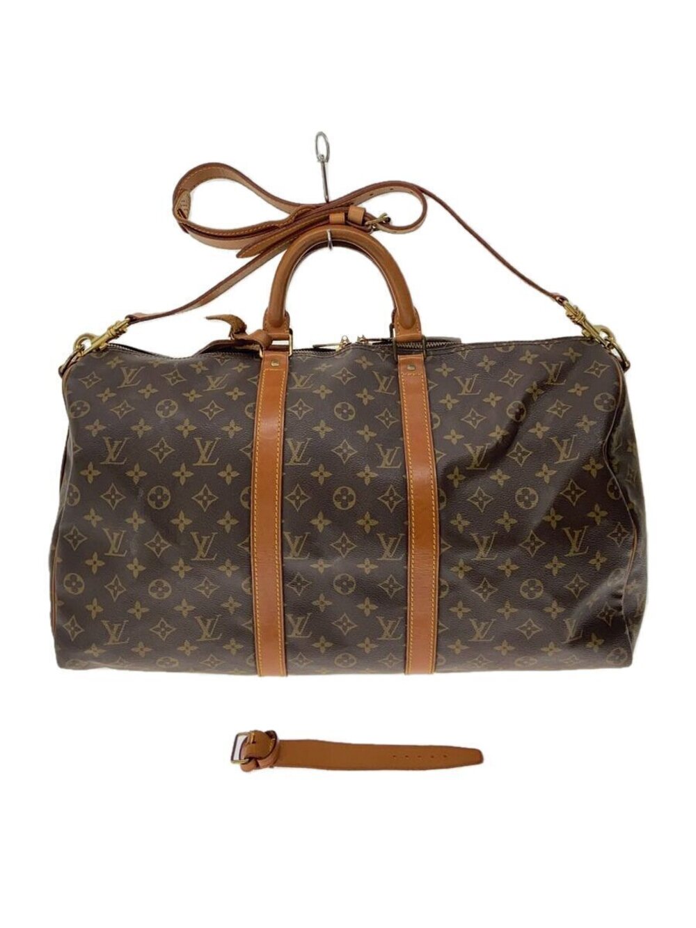 LOUIS VUITTON Keepall Bandouliere Monogram Canvas Brown